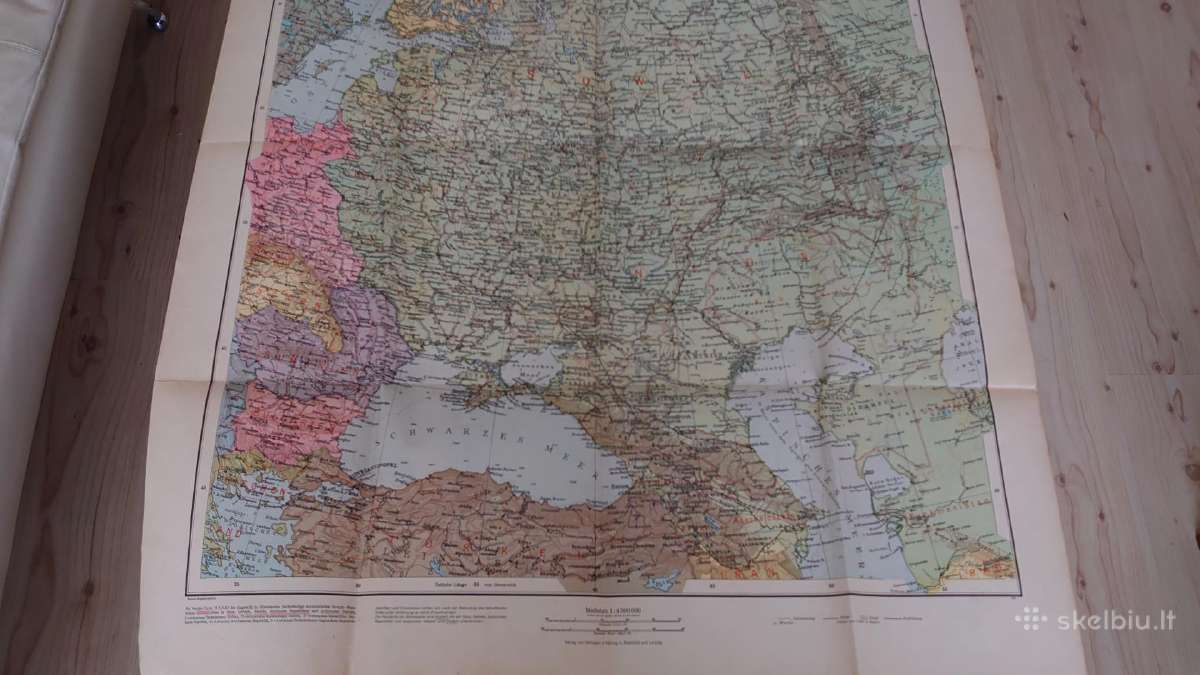 1940 m. Europinės Rusijos žemėlapis - nuotraukos Nr. 4