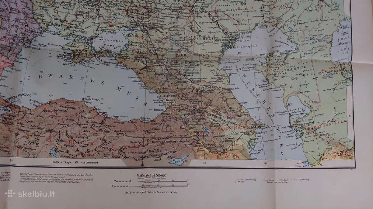 1940 m. Europinės Rusijos žemėlapis - nuotraukos Nr. 6