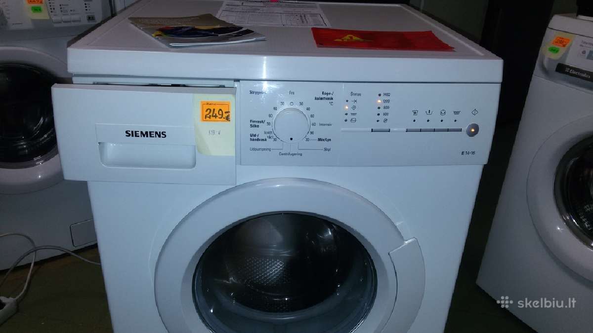 Skalbimo mašina"siemens" Wm 14e160dn - nuotraukos Nr. 3