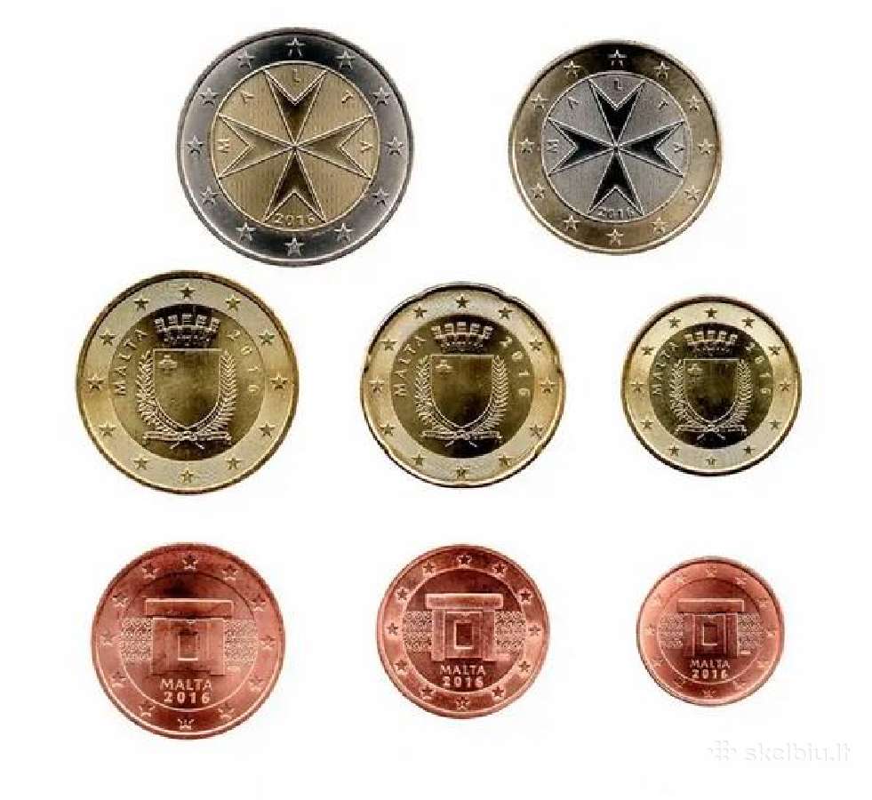 Malta 2016 Unc kokybės monetų rinkinys