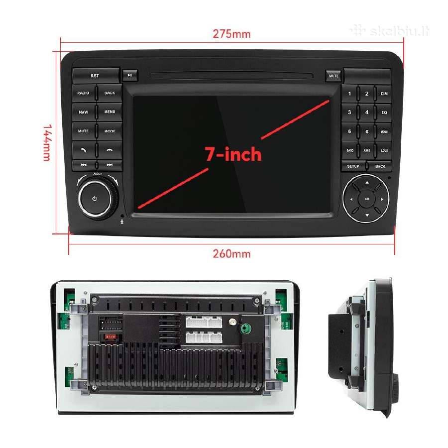 Mercedes Benz Gl X164 Ml W164 android multimedija - nuotraukos Nr. 4