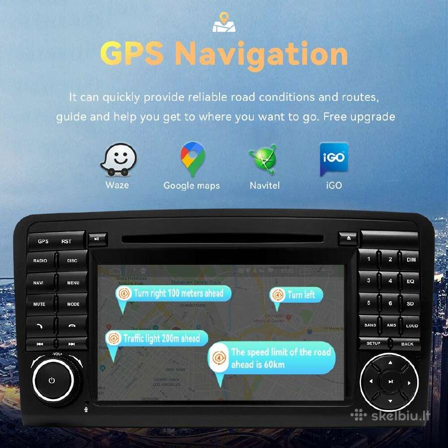 Mercedes Benz Gl X164 Ml W164 android multimedija - nuotraukos Nr. 9