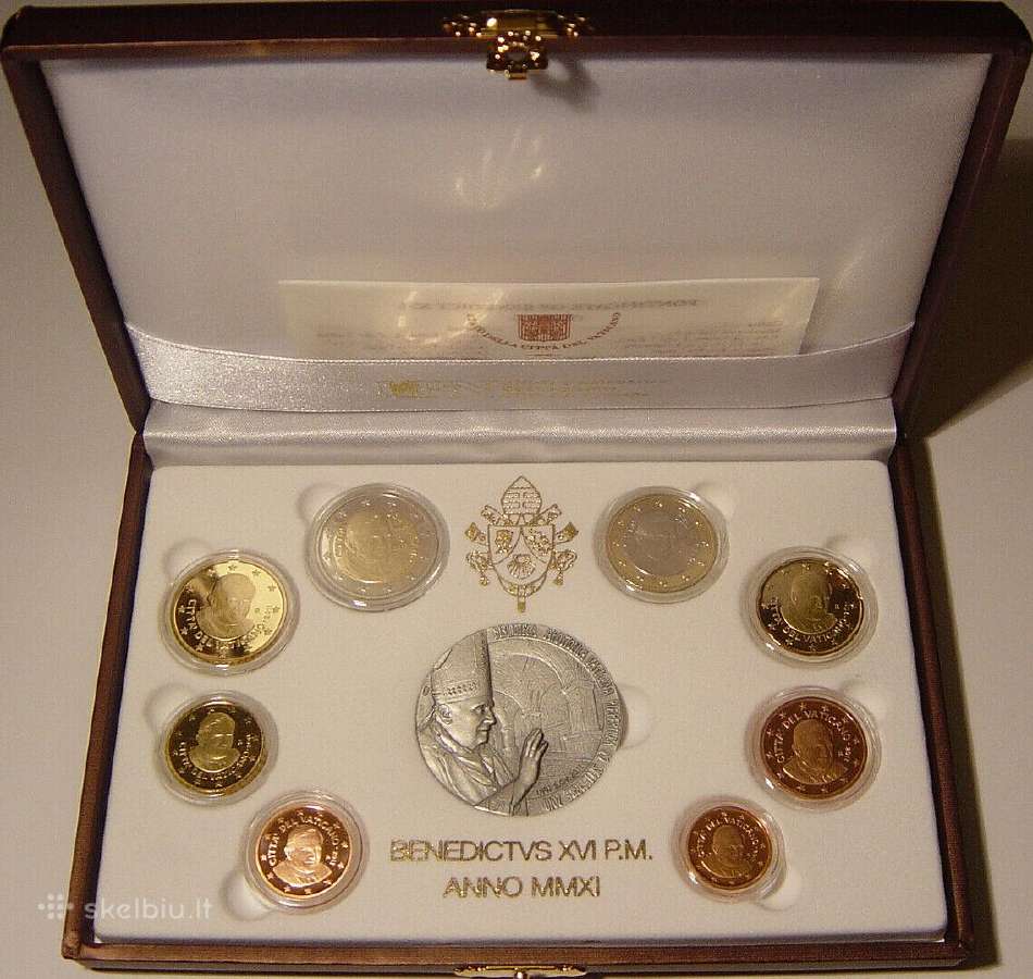Vatican kolekcinių monetų rinkinys 2011 proof