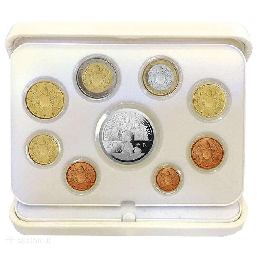 Proof Euro kolekcinių monetų Vatican 2017,2019