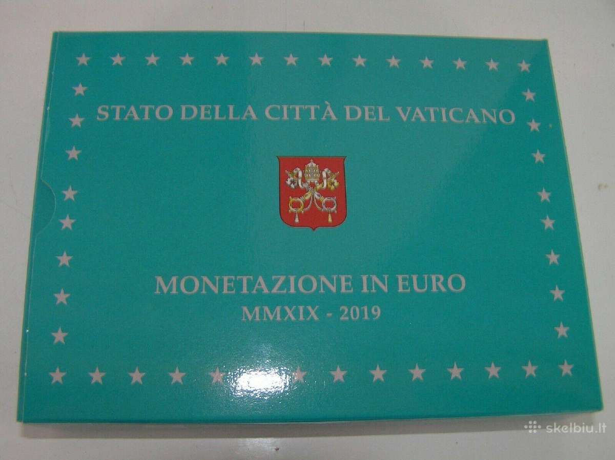 Proof Euro kolekcinių monetų Vatican 2017,2019 - nuotraukos Nr. 3