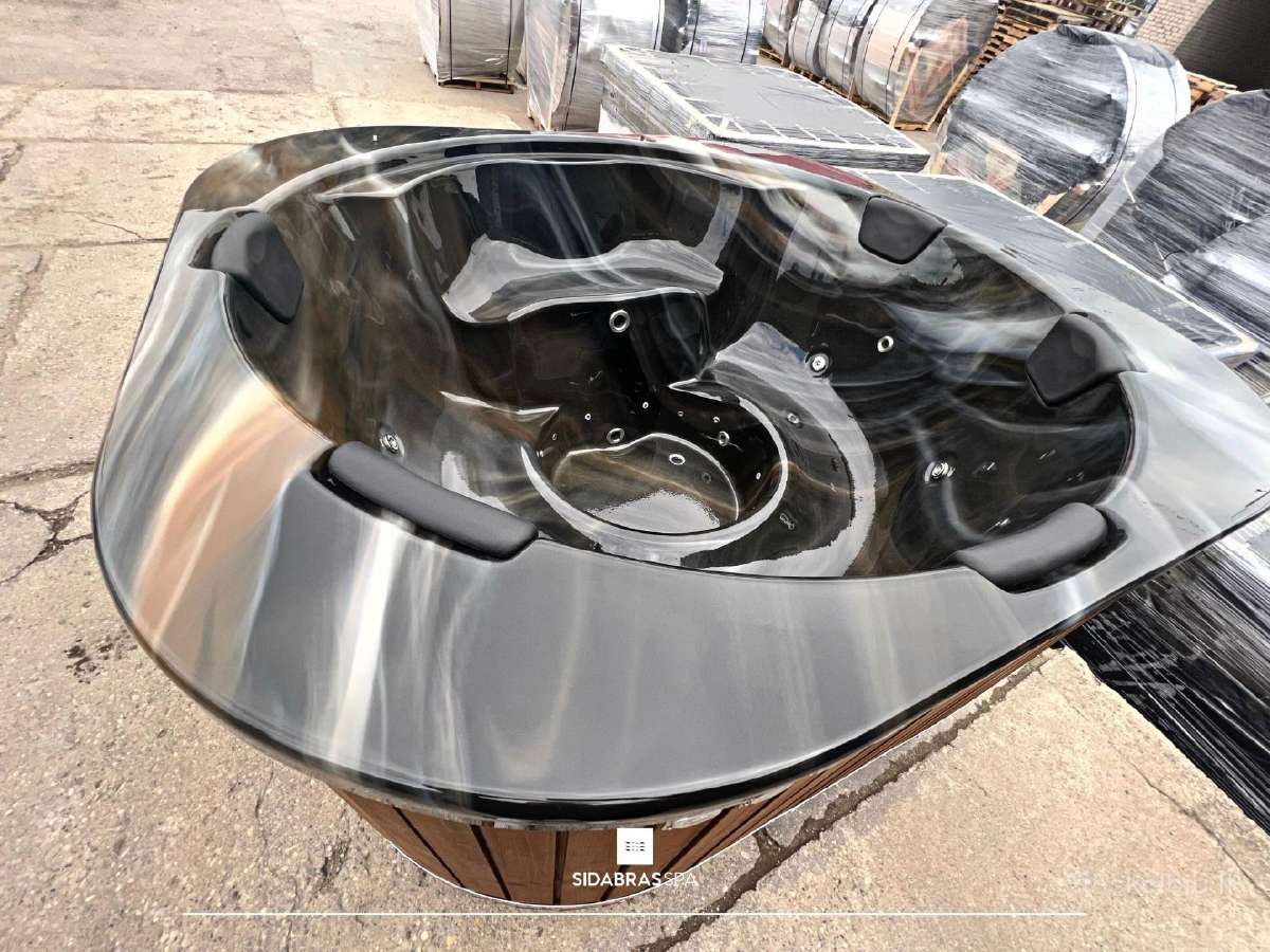 "Marble" akrilinis kubilas, integruota krosnelė - nuotraukos Nr. 7