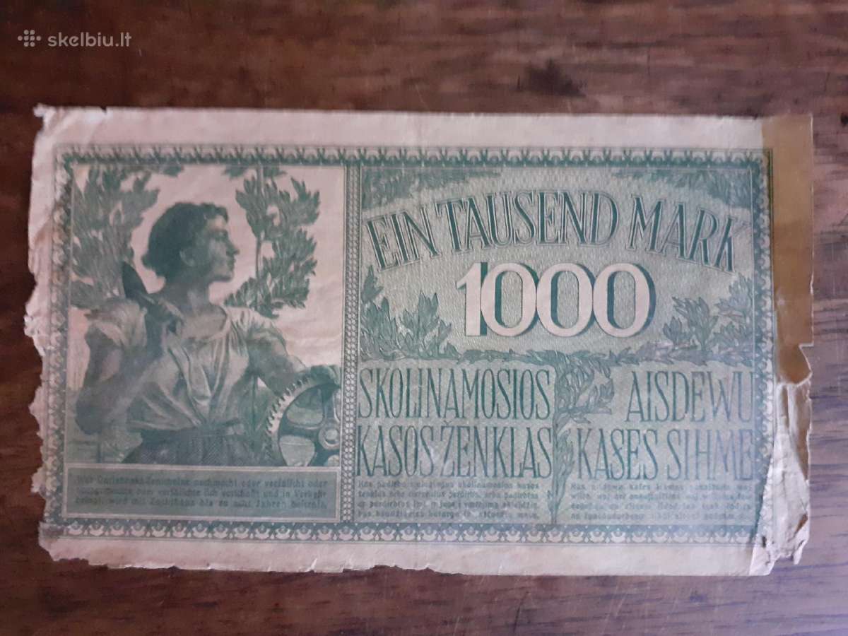 Senas banknotas - nuotraukos Nr. 2