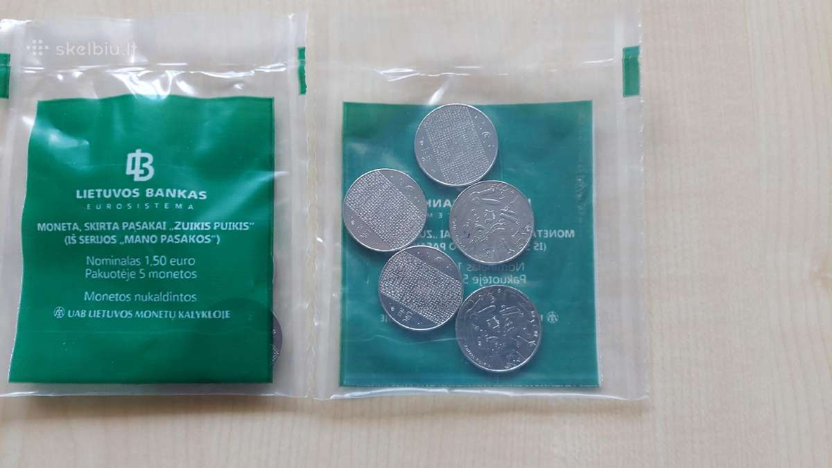 2022m.1.50 € “ Zuikis Puikis ''-5vnt.