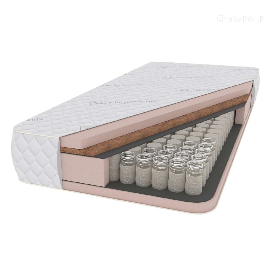 Spyruoklinis čiužinys Ramuma 2x2kokos 160x200