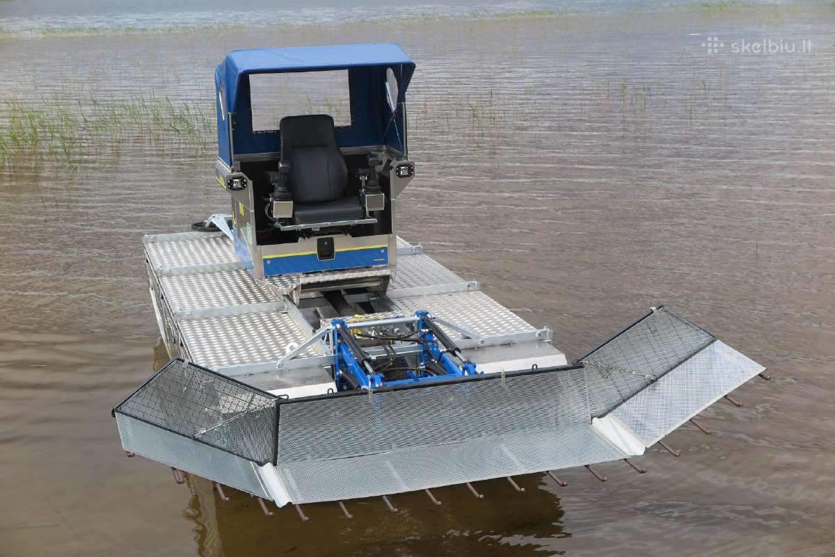 Nendrių, meldų ir kitos vandens augalijos pjovimas - nuotraukos Nr. 5