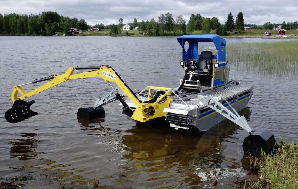 Nendrių, meldų ir kitos vandens augalijos pjovimas - nuotraukos Nr. 13