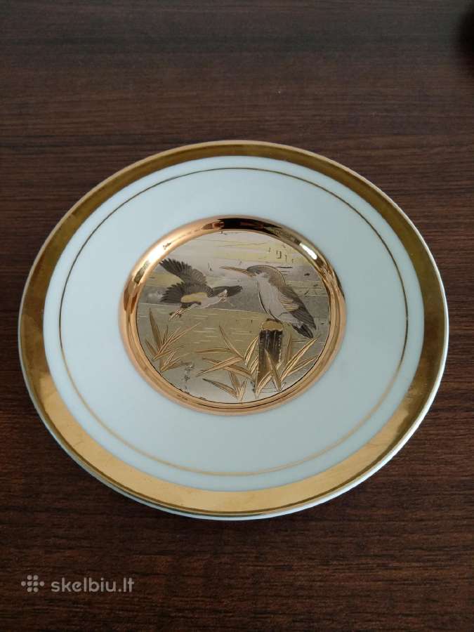 Japoniško porceliano Chokin kolekcijos lėkštės - nuotraukos Nr. 4