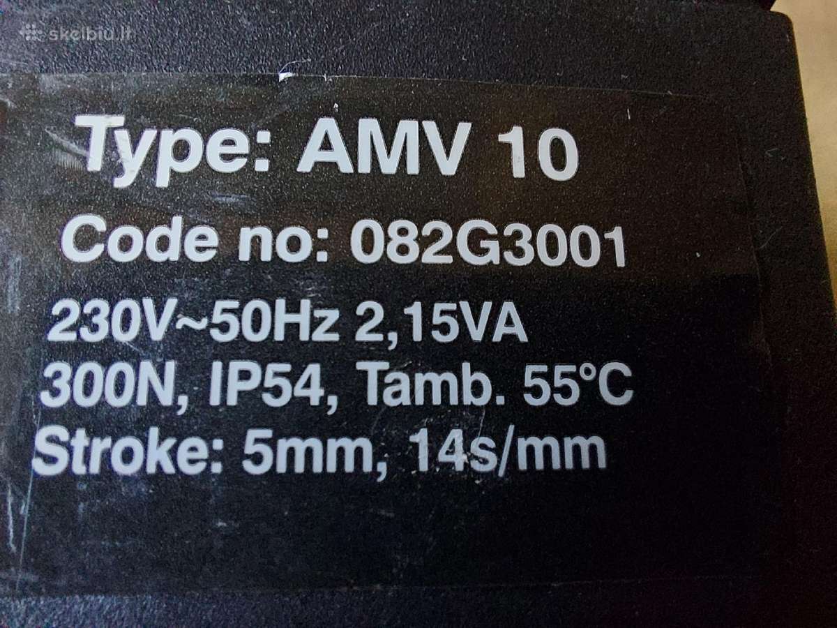 Danfoss pavara Amv10 - 220v, naudota Šildymo - nuotraukos Nr. 2