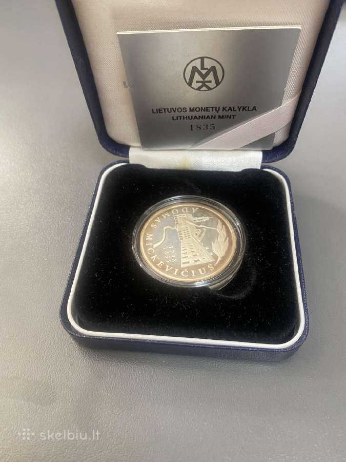 50 litų moneta, skirta Adomo Mickevičiaus