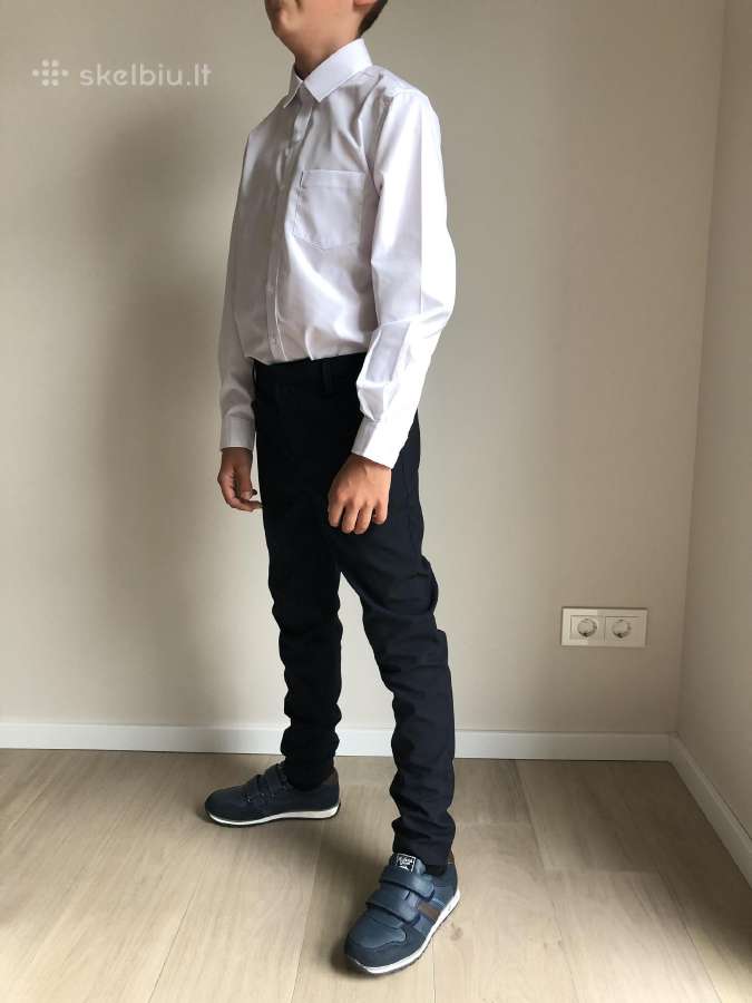 Mėlynos kelnės, Next 13m 158cm, uniforma - nuotraukos Nr. 2
