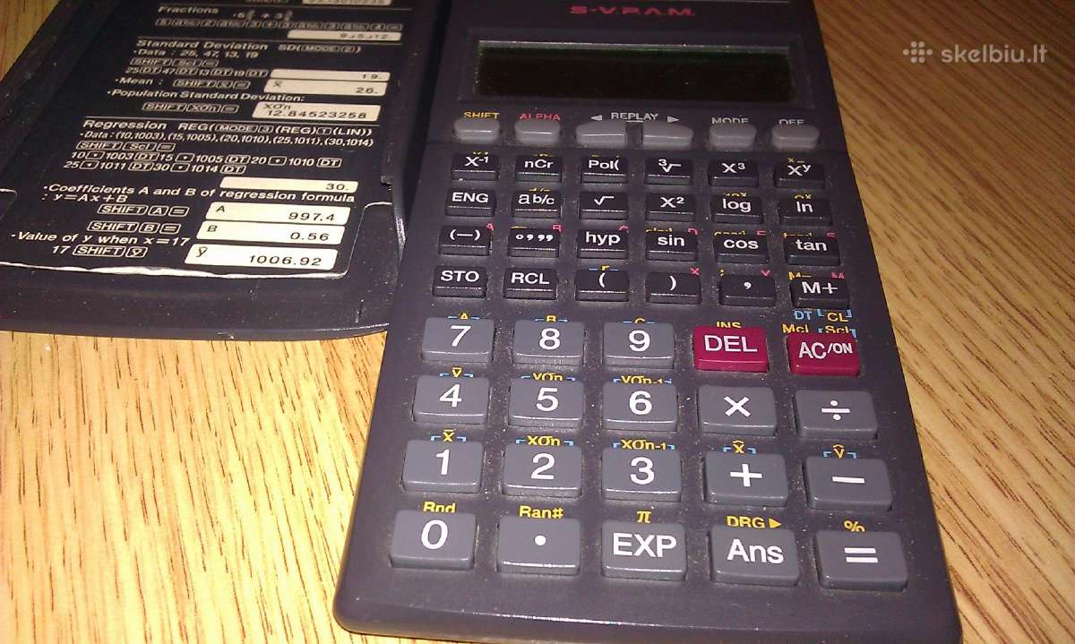 Casio Fx-82tl - nuotraukos Nr. 6