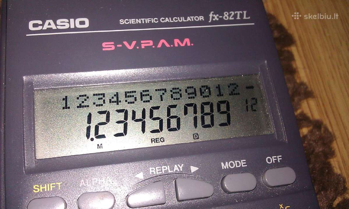 Casio Fx-82tl - nuotraukos Nr. 9