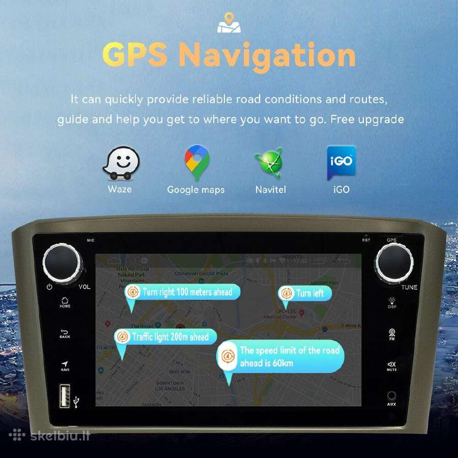 Toyota Avensis T25 2002-2008 android multimedija - nuotraukos Nr. 5