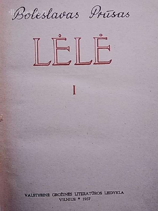1957 m. B. Prūsas "Lėlė" 2 tomai - nuotraukos Nr. 2