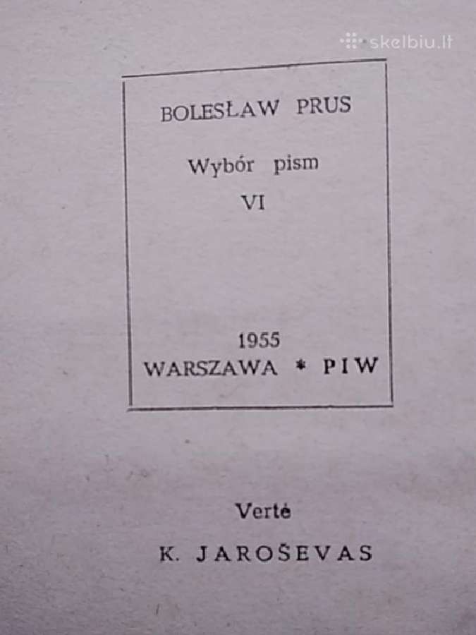 1957 m. B. Prūsas "Lėlė" 2 tomai - nuotraukos Nr. 5