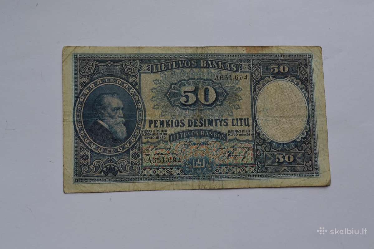 50 litu 1928 m.