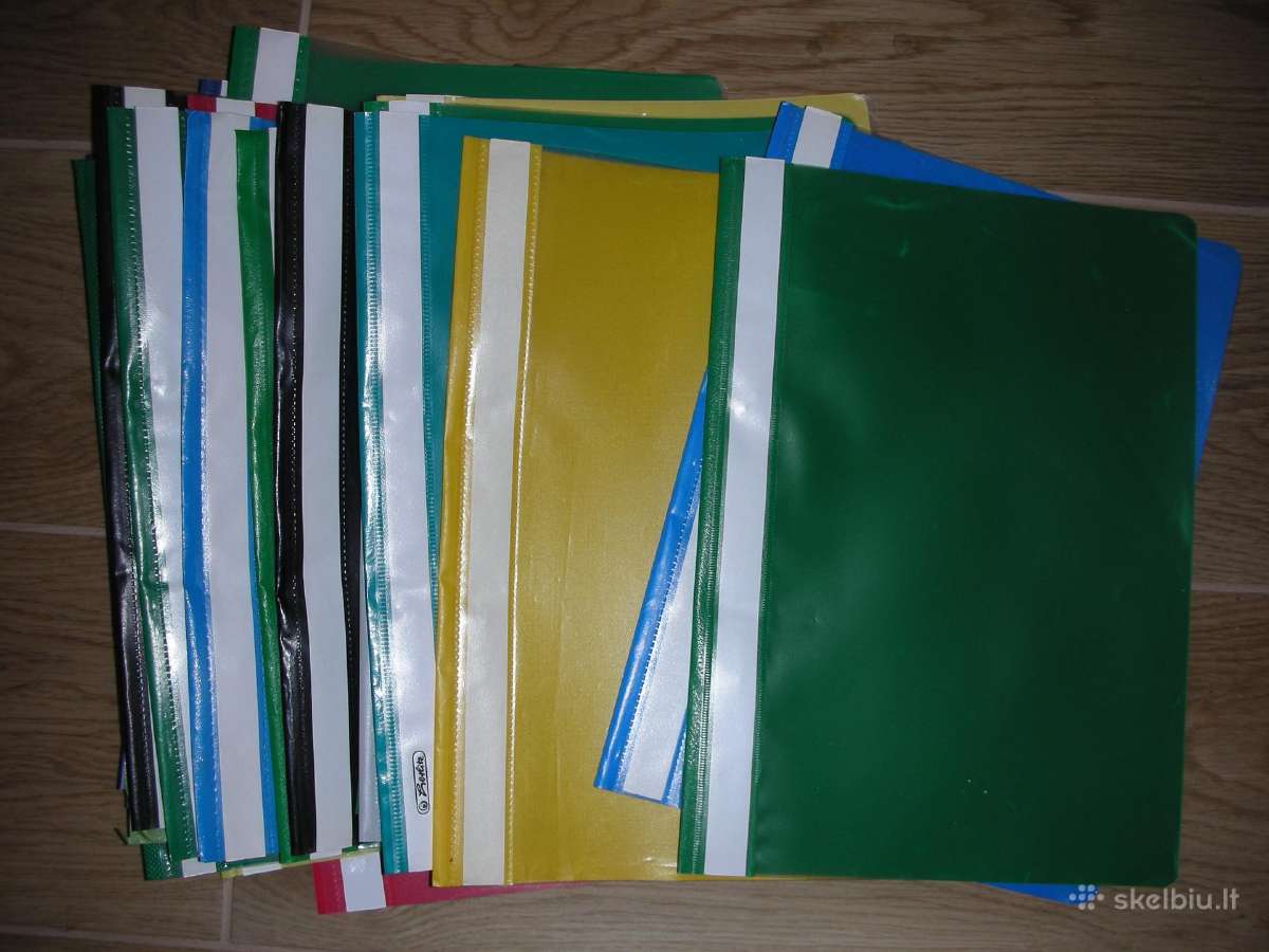 Plastikiniai aplankai 35 vnt.