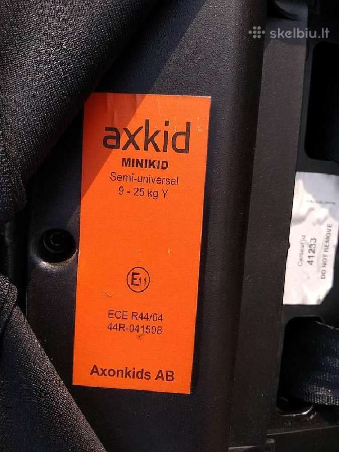 Parduodu automobilinę kėdutę Axkid Minikid. - nuotraukos Nr. 3