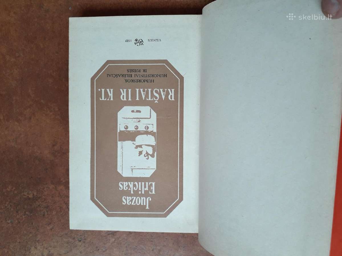 Juozas Erlickas "Raštai ir Kt." 1987 m. - nuotraukos Nr. 2