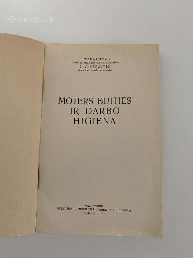 Senovinė knyga 1961 Moters buties ir darbo higiena - nuotraukos Nr. 2