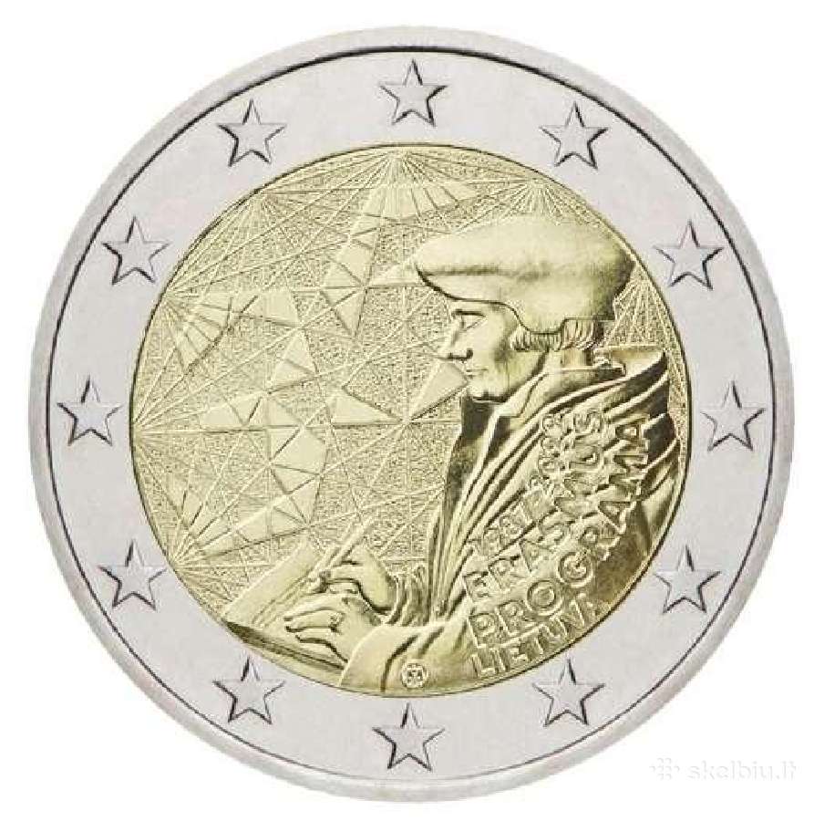 Lietuva 2eu Erasmus programa. Kaina 2,5eu