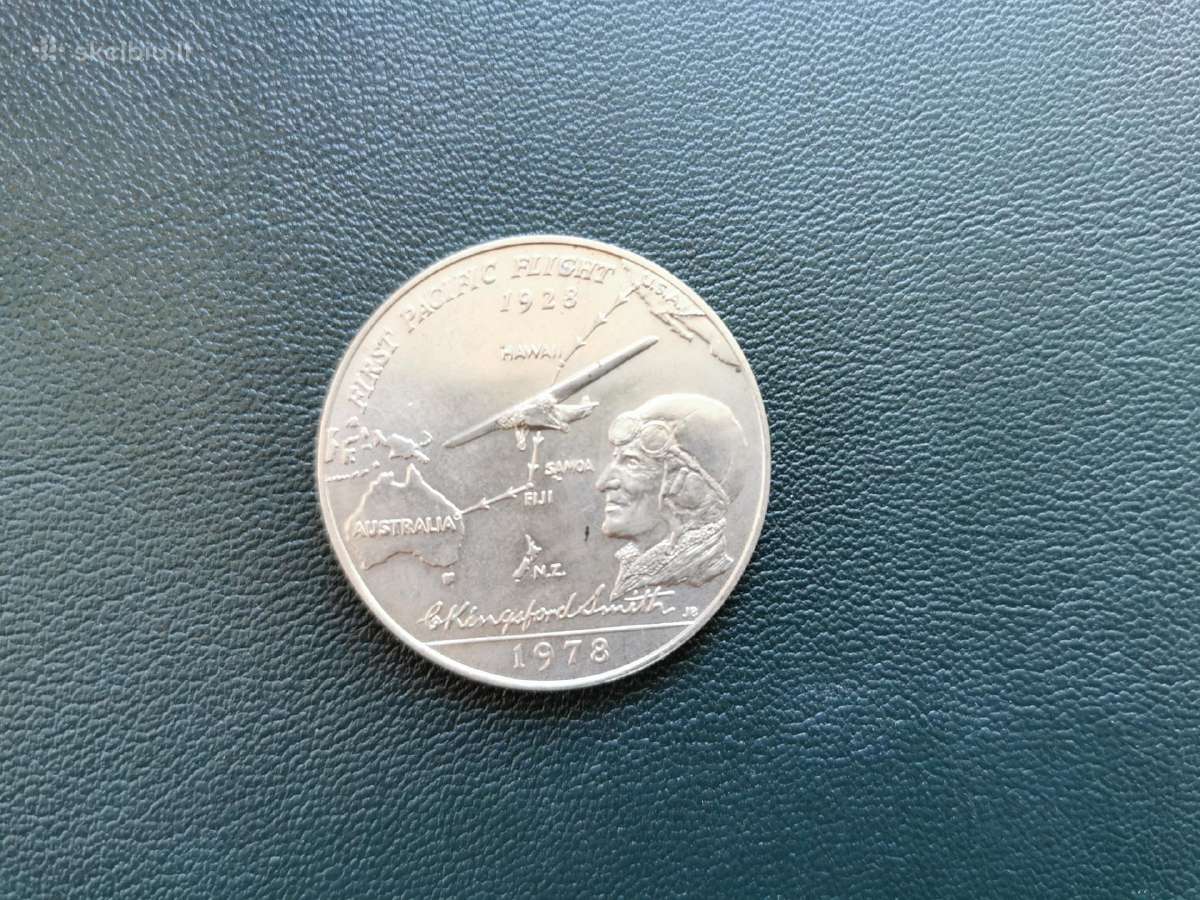 Samoa 1dol. 1978m 50m skrydž.per Ramujį vand. Unc