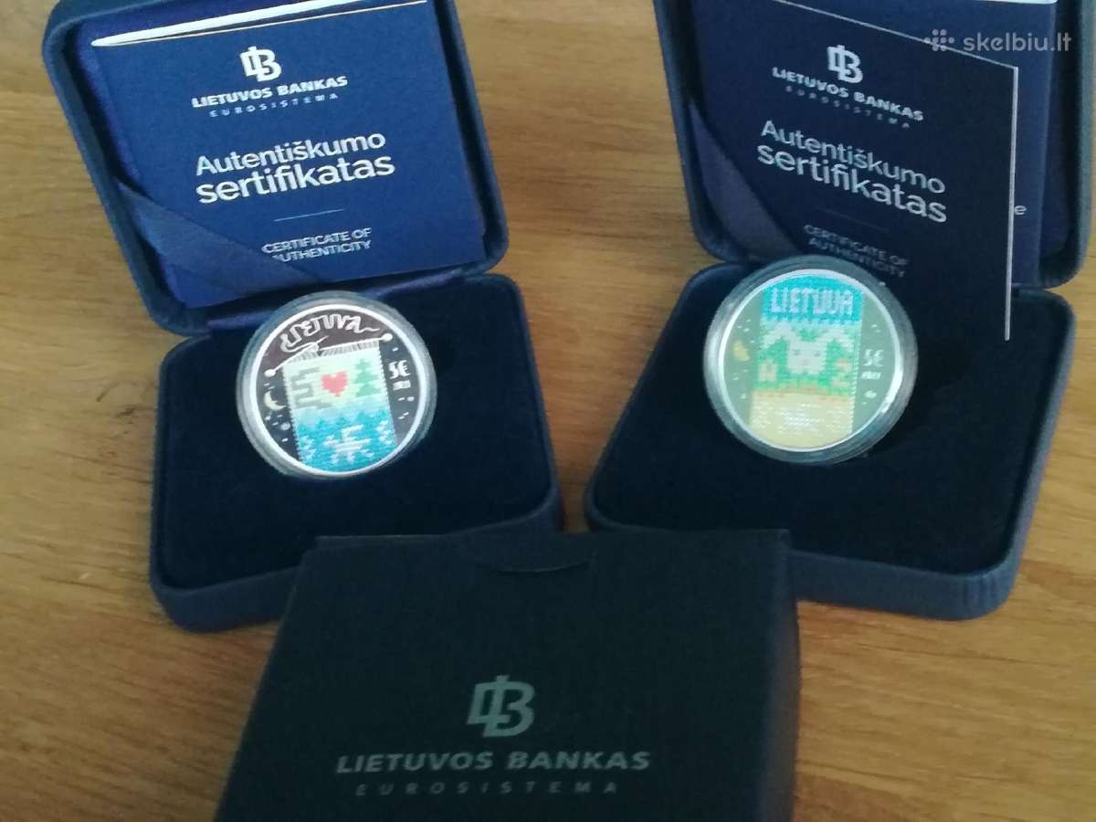 5€ sidabrinė moneta pasaka „Eglė žalčių karalienė“