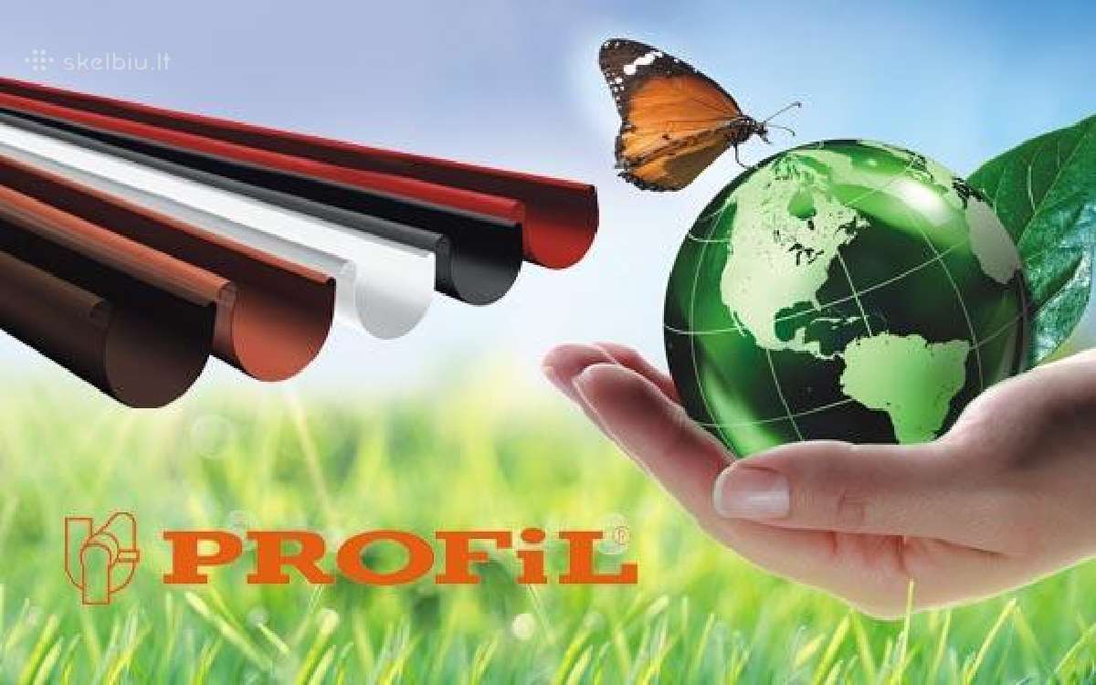 Parduodu lietaus nuvedimo sistemas Profil iš pvc