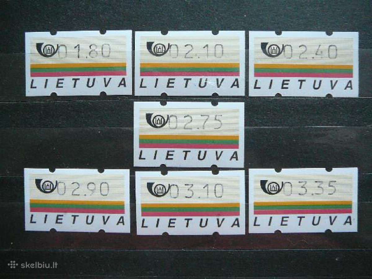 Lietuva 1998 Pasto automatu zenklai (atm) sv98n