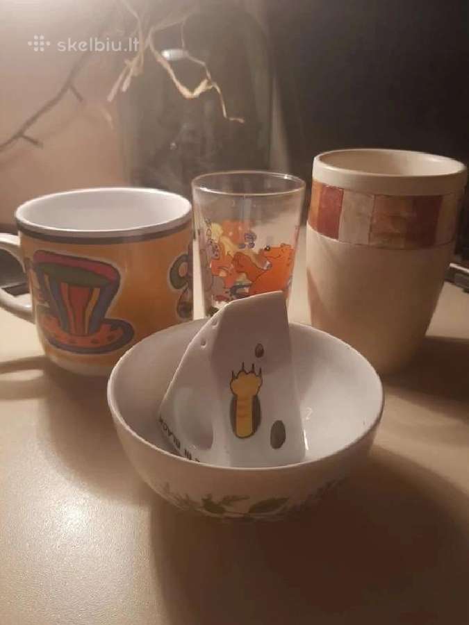 Įvairūs indai urmu (puodeliai, dubenys, bokalai) - nuotraukos Nr. 4