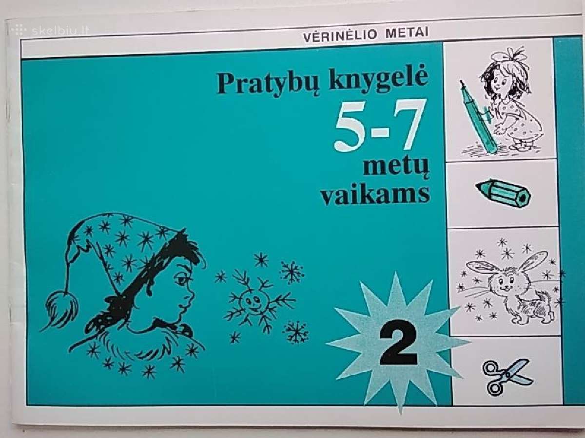 Pratybų knygelė 5-7 metų vaikams
