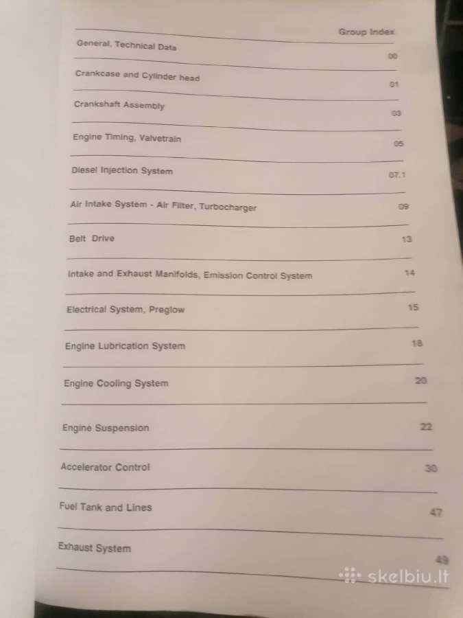 Mercedez Benz service manual Diesel 602, 603 - nuotraukos Nr. 3