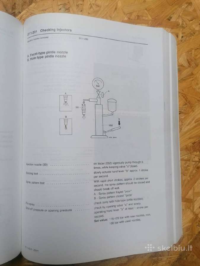 Mercedez Benz service manual Diesel 602, 603 - nuotraukos Nr. 7