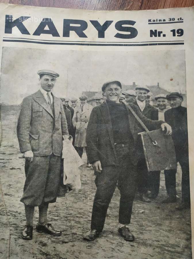 Laikraštis Karys 1933 metų