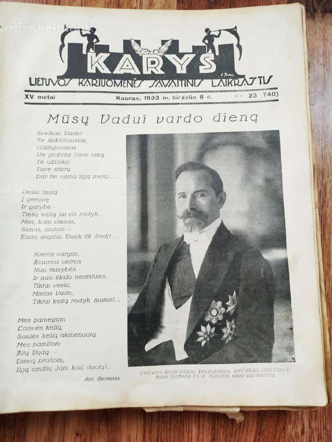 Laikraštis Karys 1933 metų - nuotraukos Nr. 3