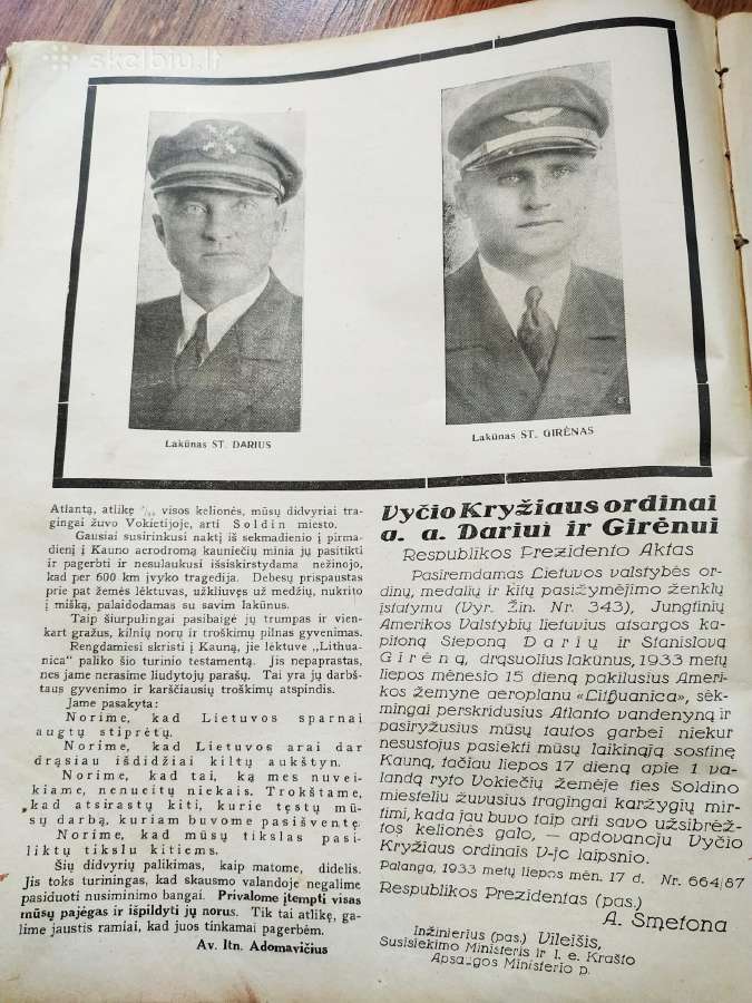 Laikraštis Karys 1933 metų - nuotraukos Nr. 6