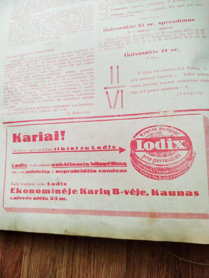 Laikraštis Karys 1933 metų - nuotraukos Nr. 5