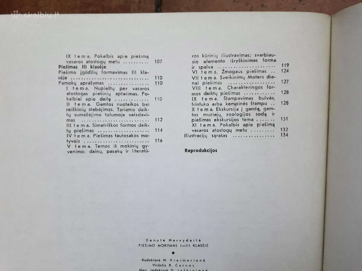 D. Narvydaitė "Piešimo mokymas I-III klasei" 1975 - nuotraukos Nr. 12