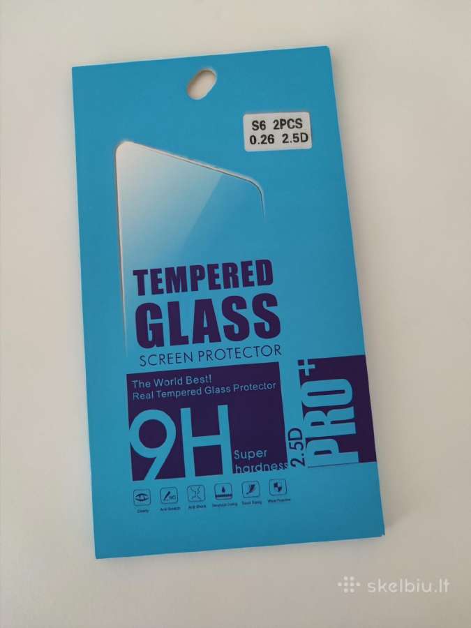 Samsung Galaxy S6 galinis grūdinto stiklo apsauga - nuotraukos Nr. 2