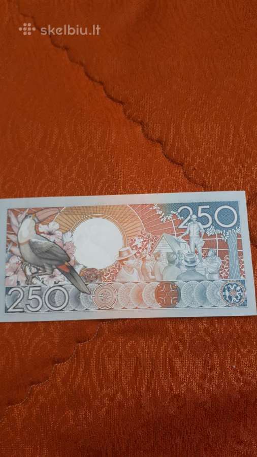 Surinamas 250 Guldenų 1988m. Unc - nuotraukos Nr. 2