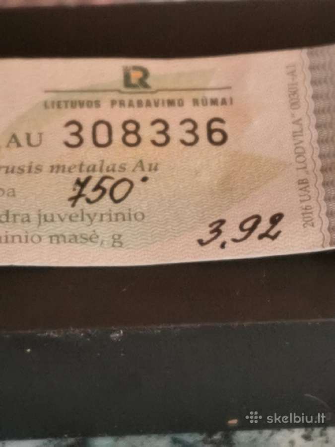 750 pr sertifikuotas žiedas su briliantais - nuotraukos Nr. 11