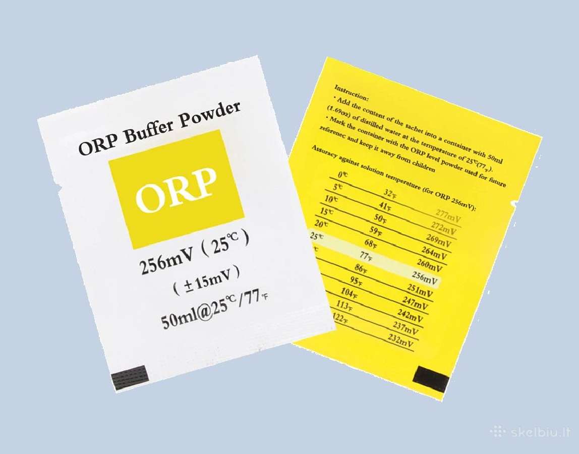 Orp buferiai - Orp matuoklio kalibravimas