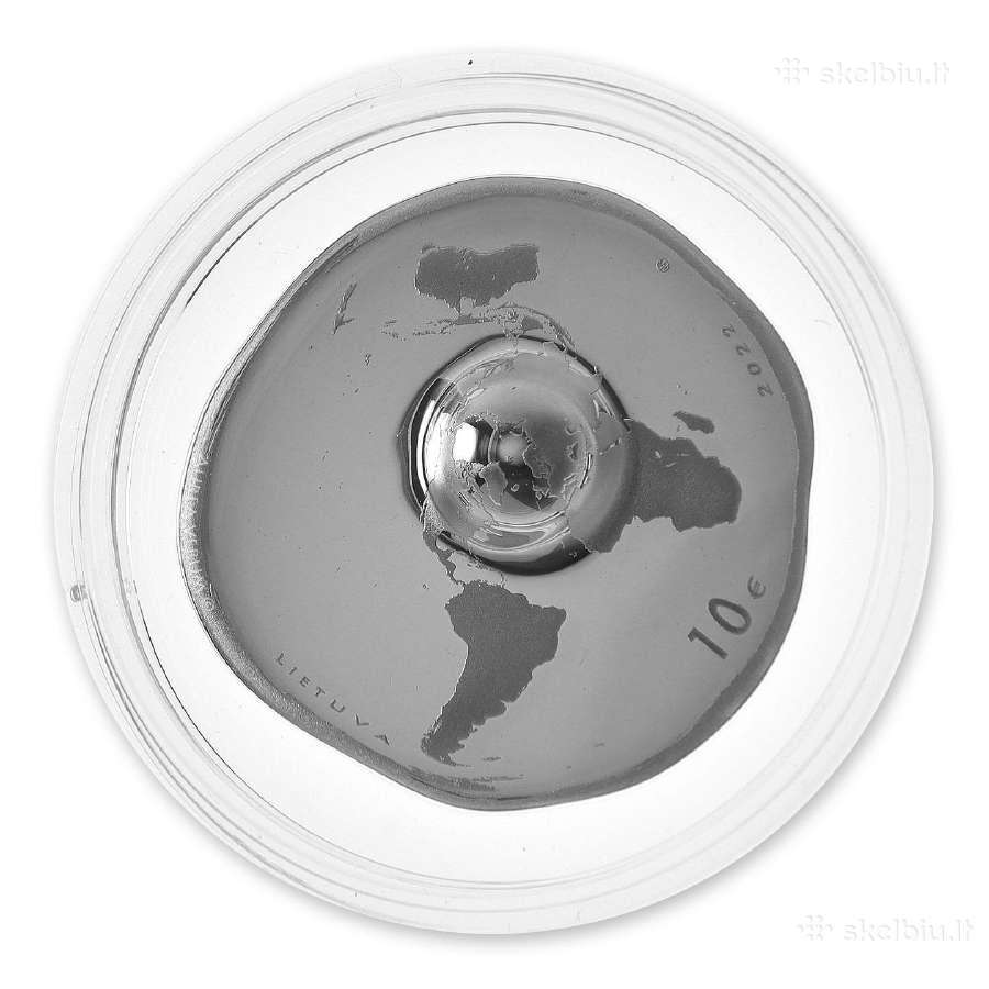 Nėra planetos B sidabro moneta - nuotraukos Nr. 3