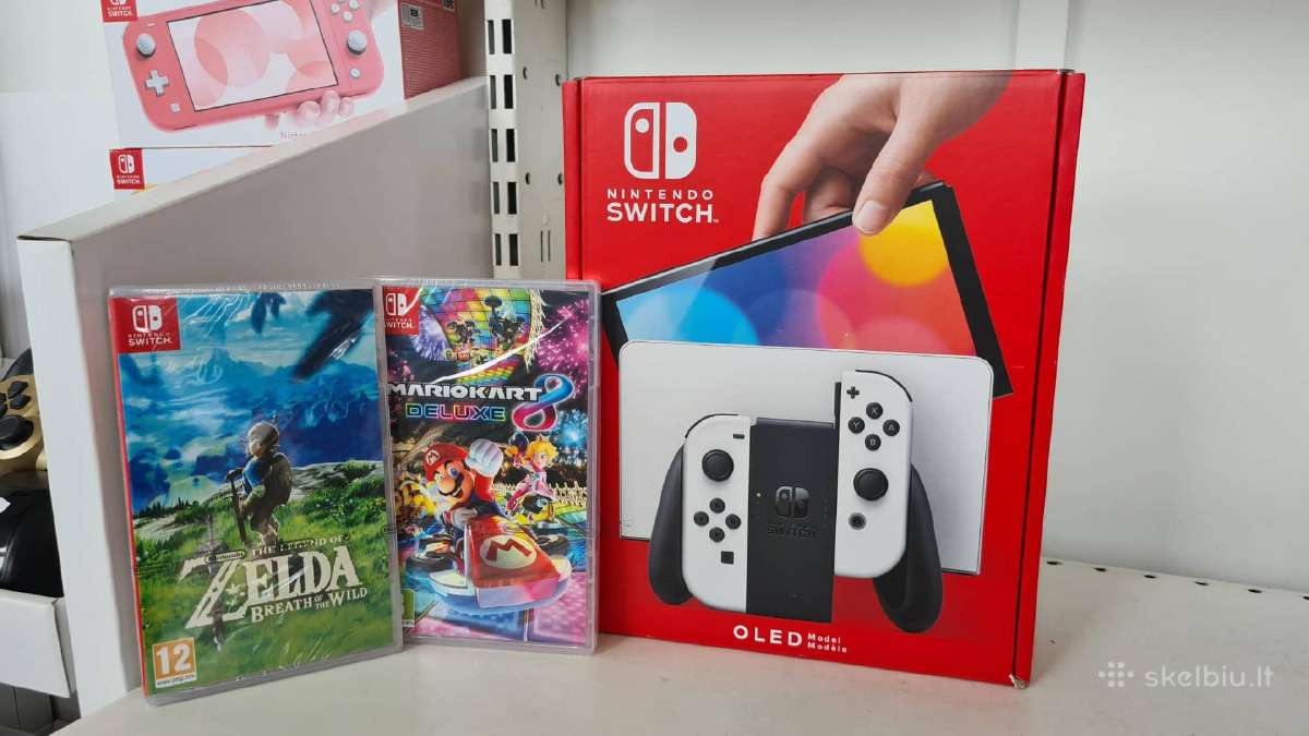 Nintendo Switch Oled naujas su garantija