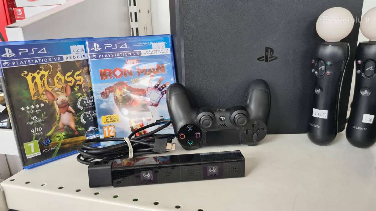 Sony Playstation 4 Slim + Virtuali realybė - nuotraukos Nr. 5